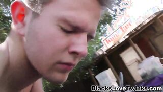 Black workmans shlong sperms twink ass