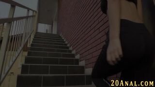 Blonde gets butt licked and pounded