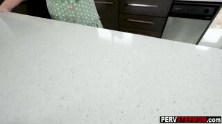 It is time to swallow my cock stepmom and MILF swallowed it before hard sex